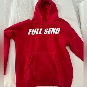 FULL SEND Red hoodie